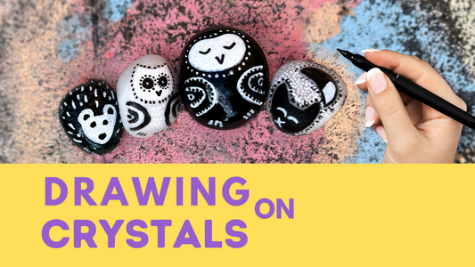 Drawing on crystals: Black & White Marker Guide
