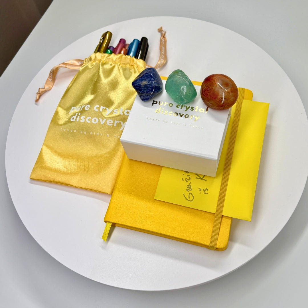 „Kristalų Kūrėjas“ – kūrybinis/edukacinis rinkinys vaikams (kristalai + flomasteriai + knygelė)