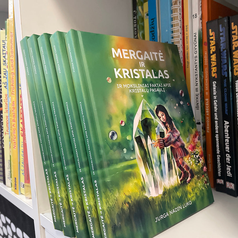 Knyga „Mergaitė ir Kristalas“ + DOVANA kristalas