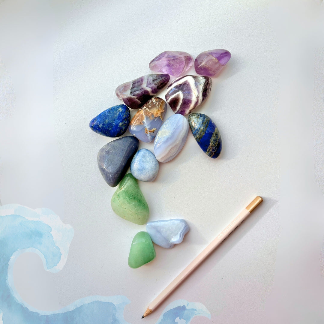 Delfinas – 13 unikalių kristalų rinkinys