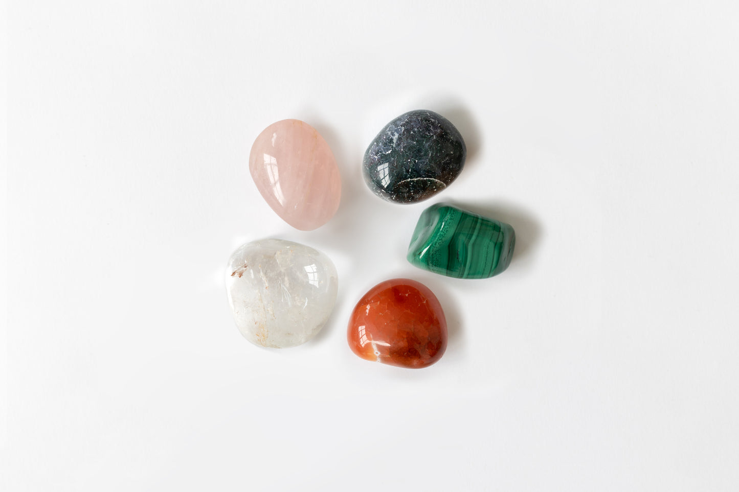 "Cosmic Family", a unique set of 5 crystals
