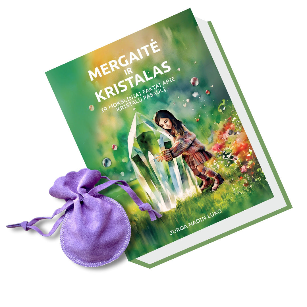 Knyga „Mergaitė ir Kristalas“ + DOVANA kristalas